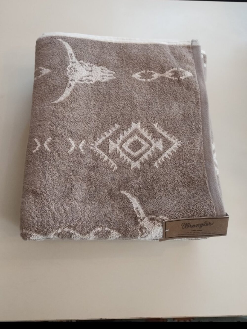 Wrangler longhorn bath towels